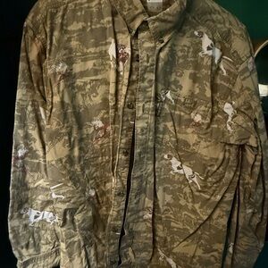 Columbia Men's Tan Camouflage Shirt